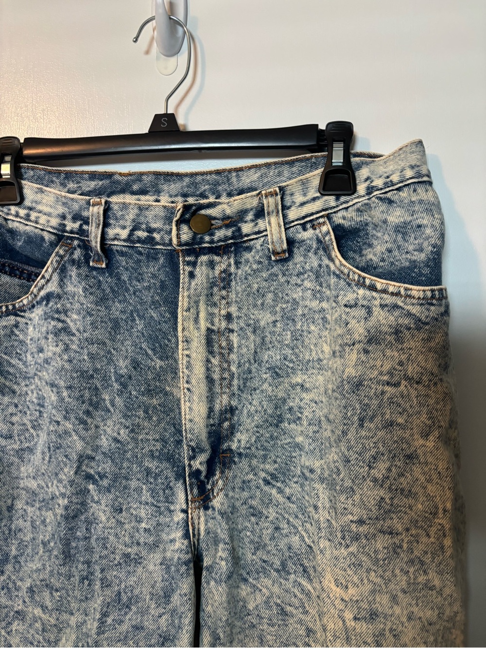 Vintage Retro 90s 80s Acid Wash High Waisted Tapered Forelli Interzional Jeans - Picture 2 of 5